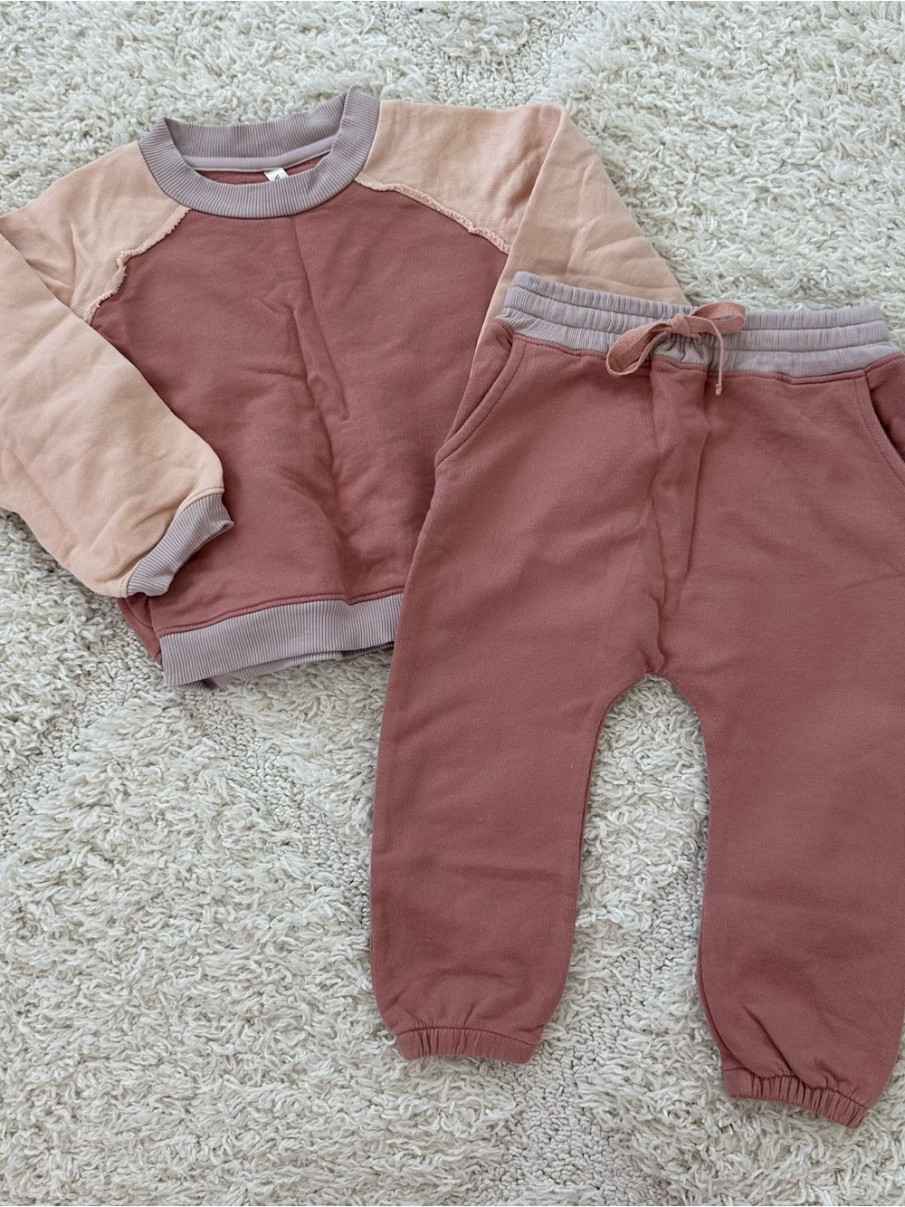 Wild Wawa Two Piece Lounge Set - Dusty Pink
